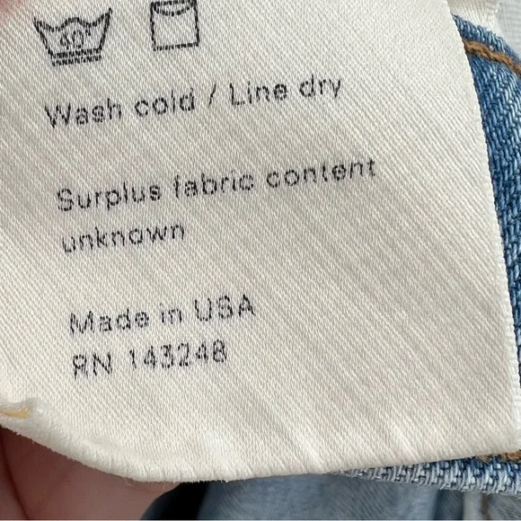 Reformation NWT Dixie High Rise Jean Shorts in Skye size 30 - Picture 8 of 9